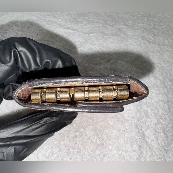 Gucci Key case holder GG pink metallic Leather heart Guccissima enamel - Picture 7 of 10